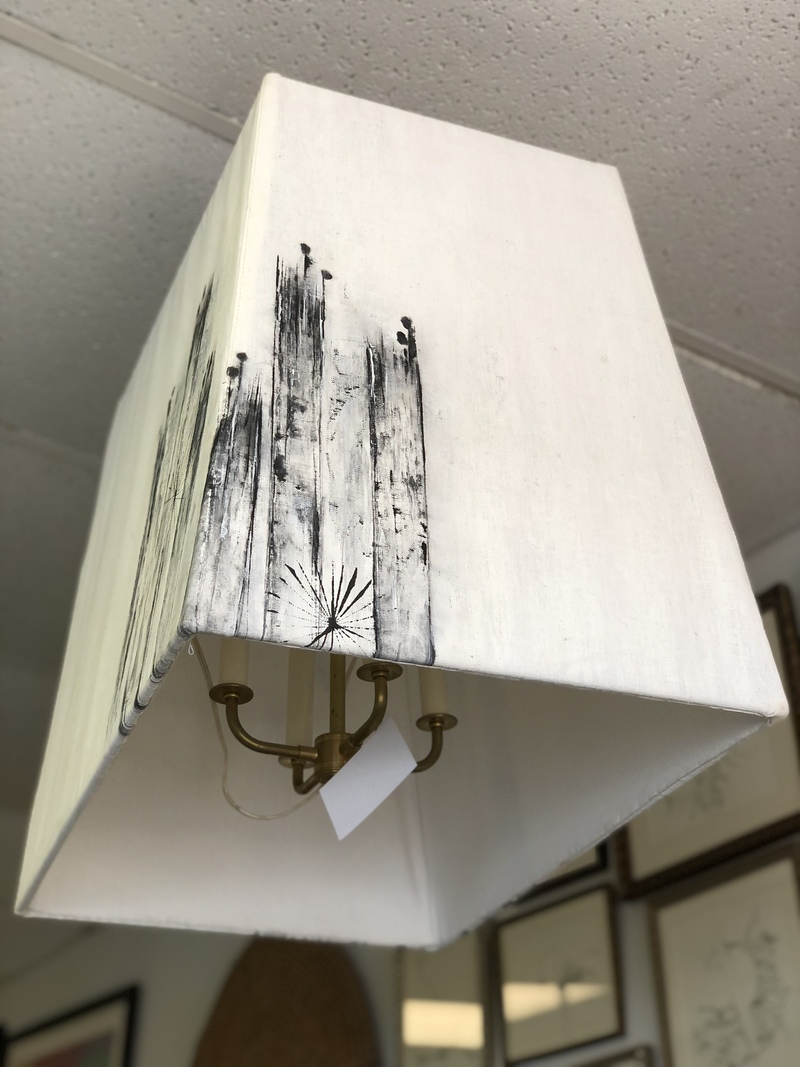 Handpainted Hanging Lampshade