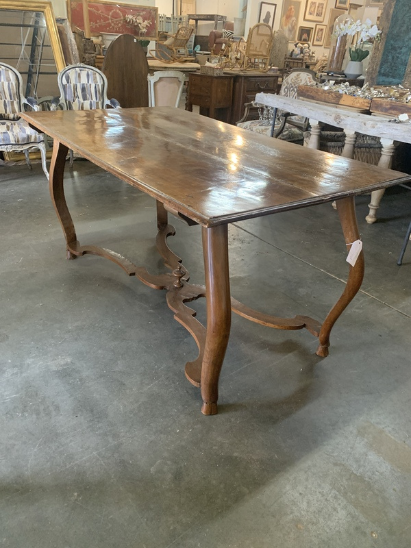 Wood dining or console table