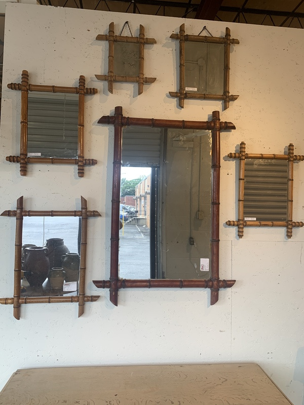 Various bamboo mirrors